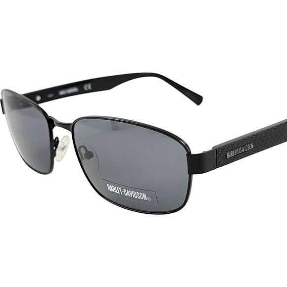 Harley Davidson HD0919X Mens Metal Sunglass 02N Matte Black 59-16 - Picture 2 of 6